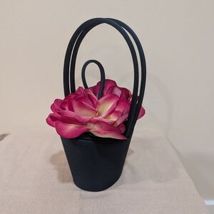 Lulu Guinness Rose Basket Handbag